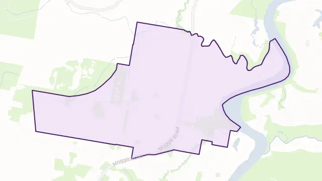 Bellbowrie Area Boundary Map