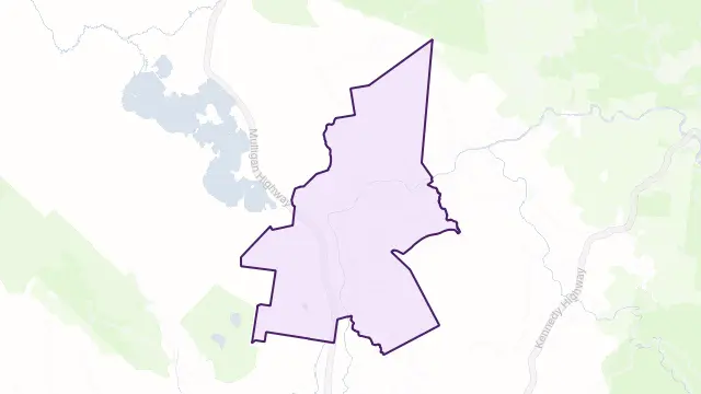 Biboohra Area Boundary Map