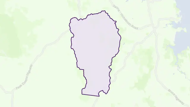 Blue Mountain Area Boundary Map