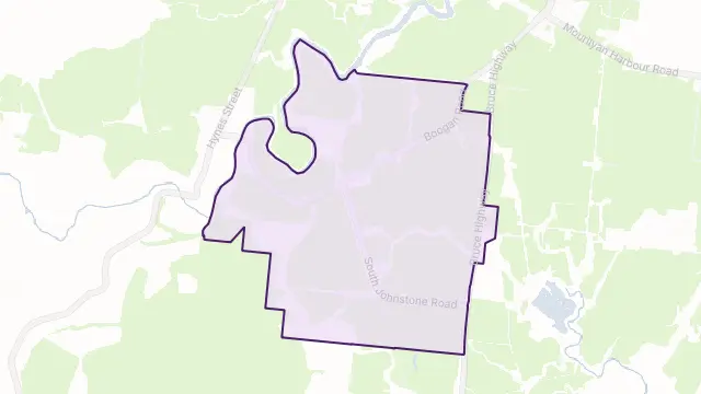 Boogan Area Boundary Map