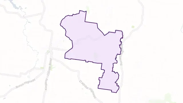 Booie Area Boundary Map