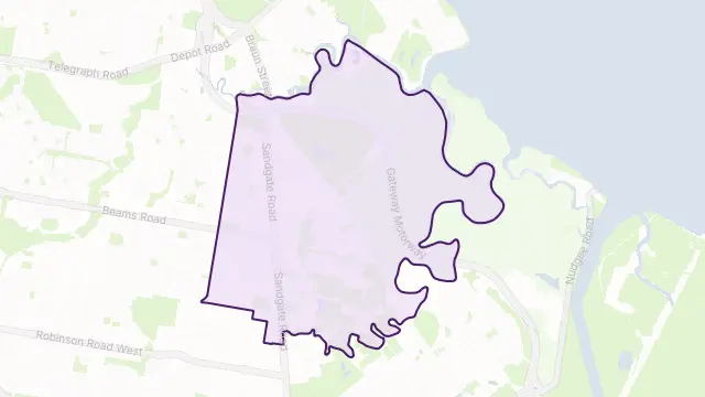 Boondall Area Boundary Map