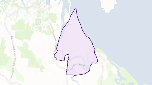 Boyne Island Area Boundary Map