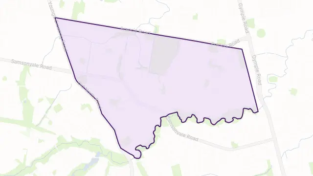Bray Park Area Boundary Map