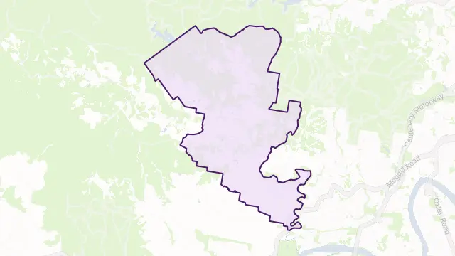Brookfield Area Boundary Map