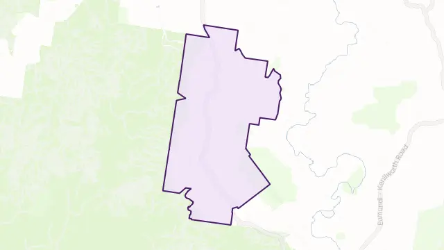 Brooloo Area Boundary Map