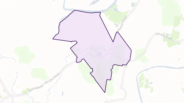 Bullyard Area Boundary Map