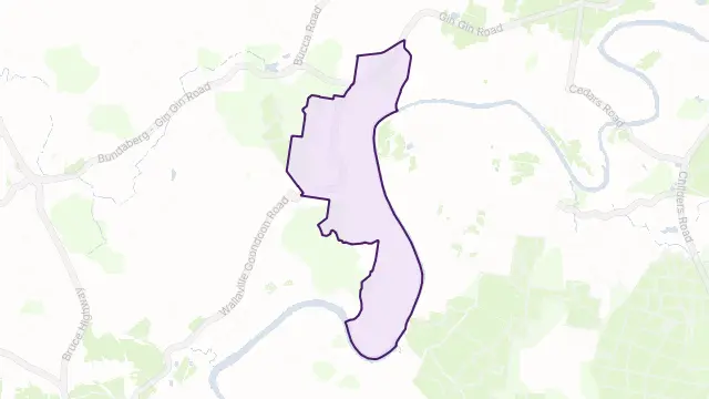 Bungadoo Area Boundary Map