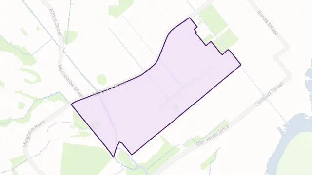 Bungalow Area Boundary Map