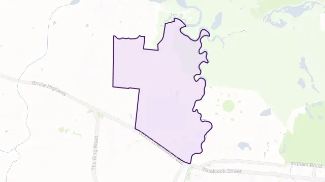 Burdell Area Boundary Map