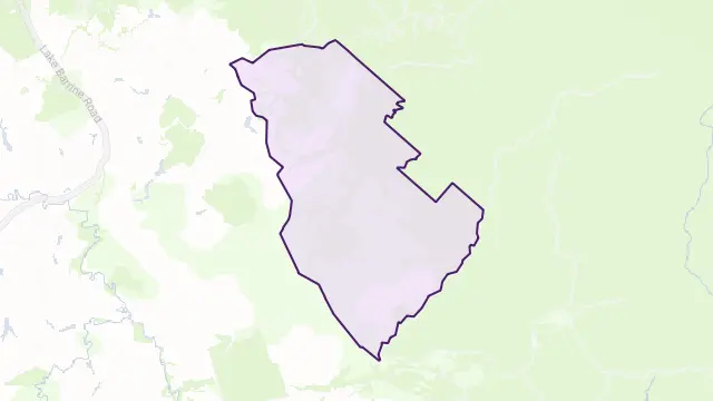Butchers Creek Area Boundary Map