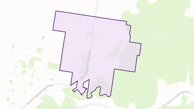 Cabarlah Area Boundary Map