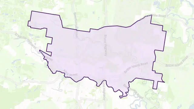 Caboolture Area Boundary Map