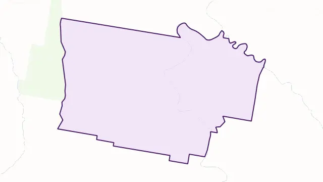Caffey Area Boundary Map