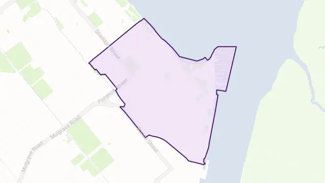 Cairns City Area Boundary Map