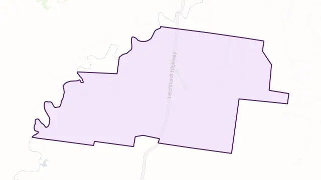 Calingunee Area Boundary Map