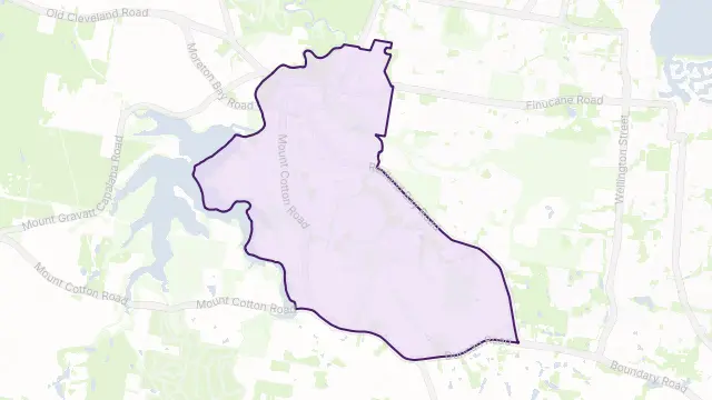 Capalaba Area Boundary Map