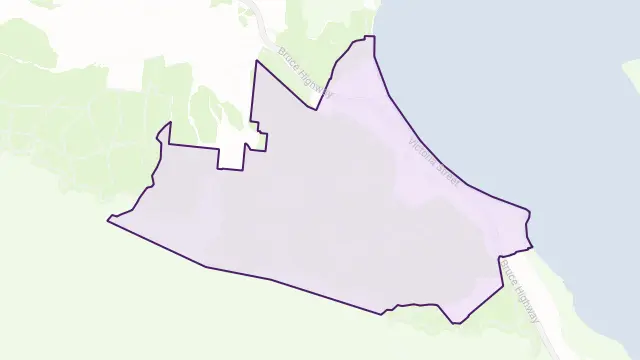 Cardwell Area Boundary Map