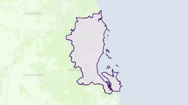 Cassowary Coast Area Boundary Map