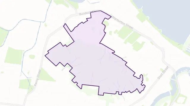 Castle Hill Area Boundary Map