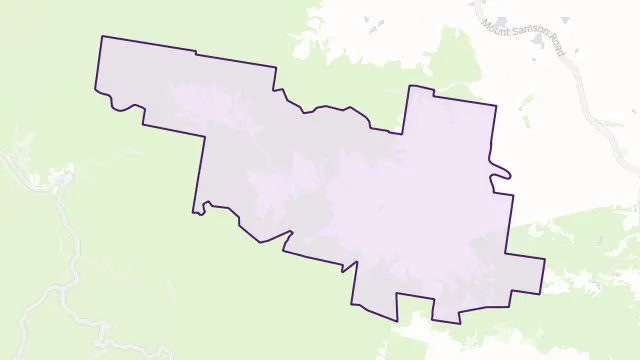 Cedar Creek Area Boundary Map