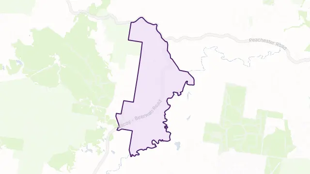 Cedarton Area Boundary Map