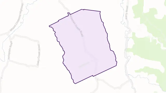 Christmas Creek Area Boundary Map