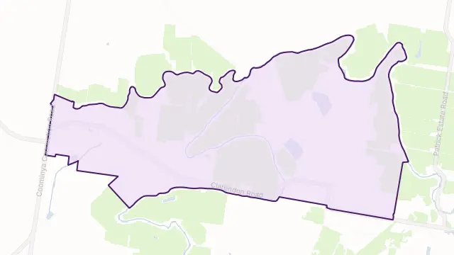 Clarendon Area Boundary Map