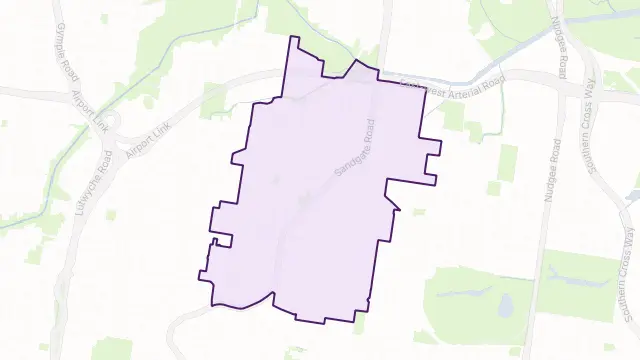 Clayfield Area Boundary Map