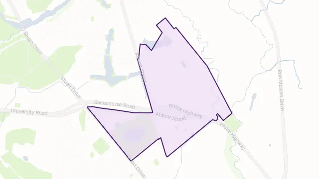 Cluden Area Boundary Map