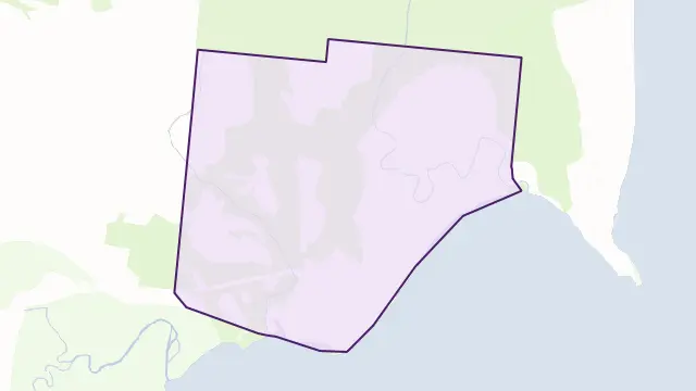 Coconuts Area Boundary Map