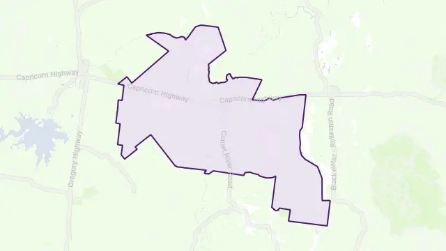 Comet Area Boundary Map