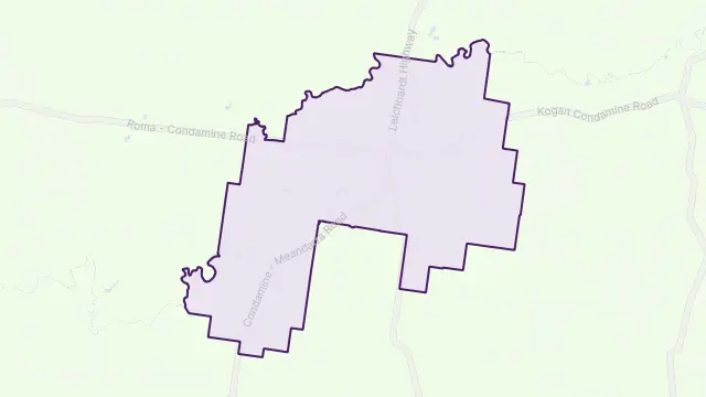 Condamine Area Boundary Map