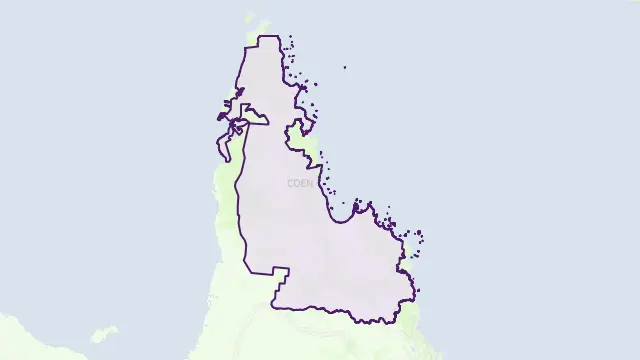 Cook Council Area Boundary Map