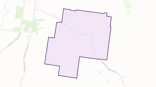 Coolabunia Area Boundary Map