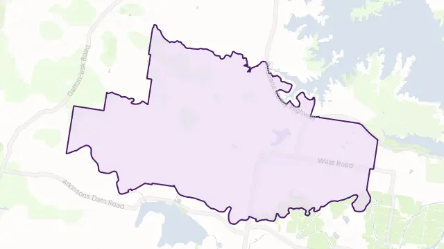Coominya Area Boundary Map