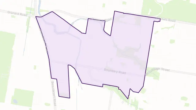 Coopers Plains Area Boundary Map