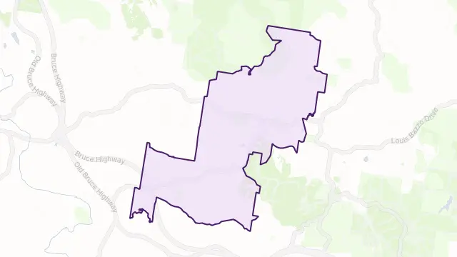 Cooran Area Boundary Map