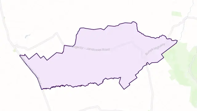 Cooranga Area Boundary Map