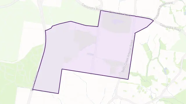 Corbould Park Area Boundary Map