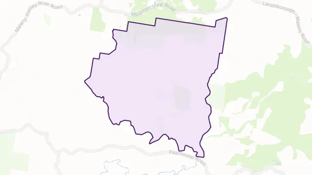 Crohamhurst Area Boundary Map