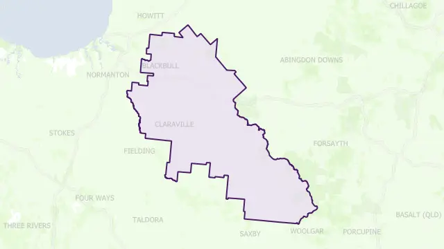 Croydon Council Area Boundary Map