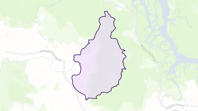 Dalrymple Creek Area Boundary Map