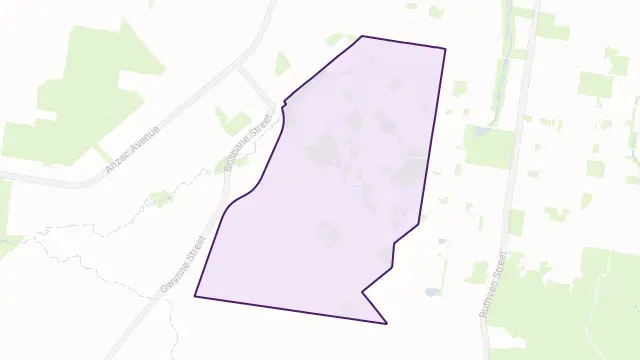 Darling Heights Area Boundary Map