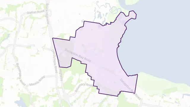 Deception Bay Area Boundary Map