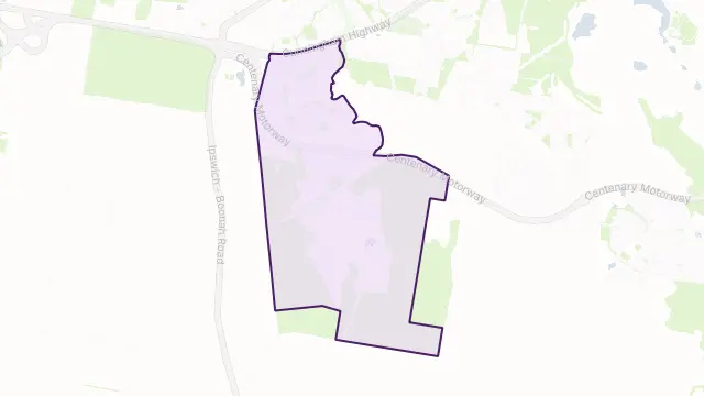 Deebing Heights Area Boundary Map
