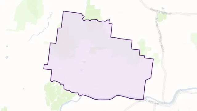 Devereux Creek Area Boundary Map