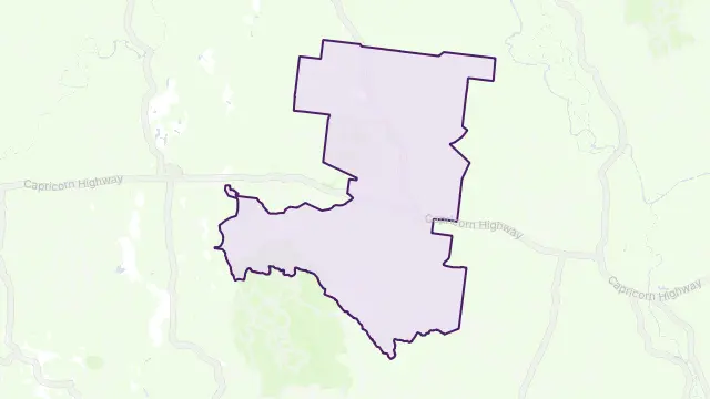 Dingo Area Boundary Map