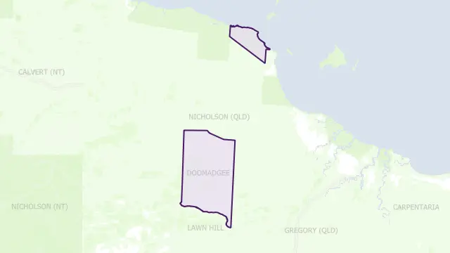 Doomadgee Area Boundary Map