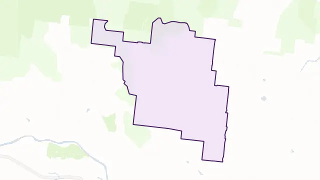 Dows Creek Area Boundary Map